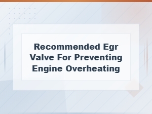 Recommended Egr Valve for Preventing Engine Overheating